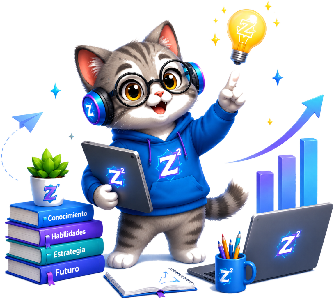 Zimu presentando el cat&aacute;logo educativo