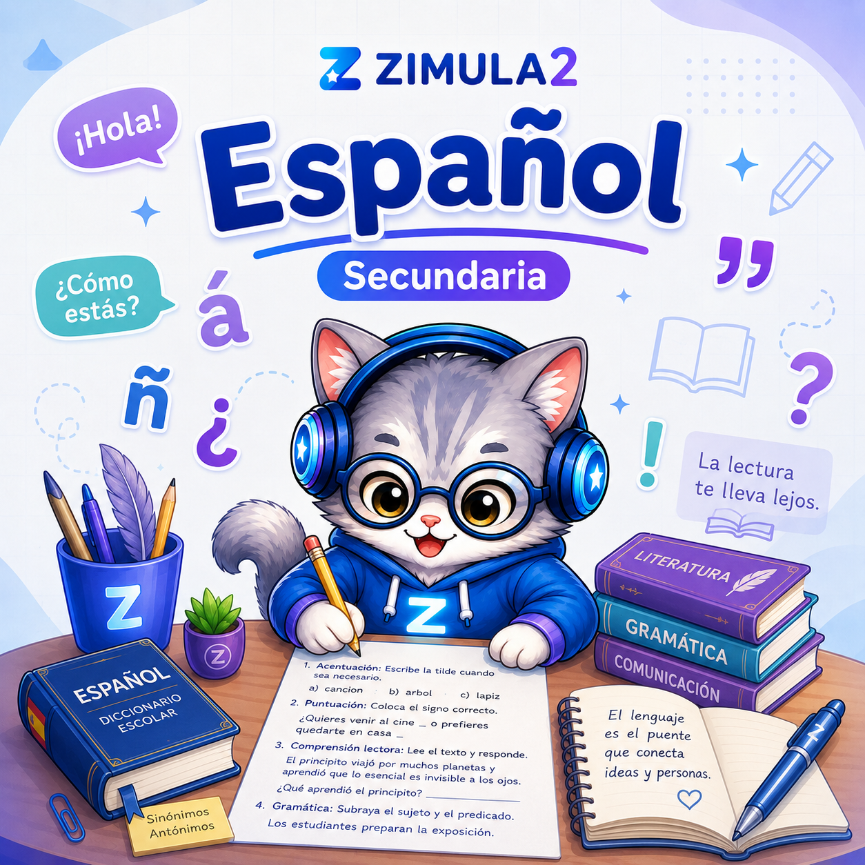 Simulacion Español Secundaria 9no.